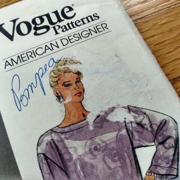 Vintage Vogue Flapper Dress Sewing Pattern Size 8 Kasper 1512 UNCUT - Picture 2 of 13